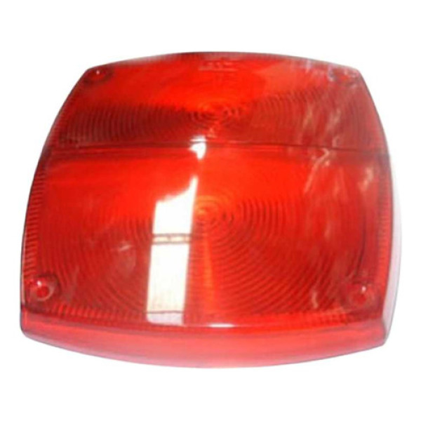 Lente Lanterna Tr Carreta Guerra Quadrada Cristal  Bordô