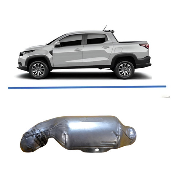 Protetor Catalisador Fiat Strada 1.3 2021 Freedom 52033748 