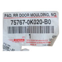 Almofada, Moldura Porta Traseira  N.º 1 - 75767-0k020-b0