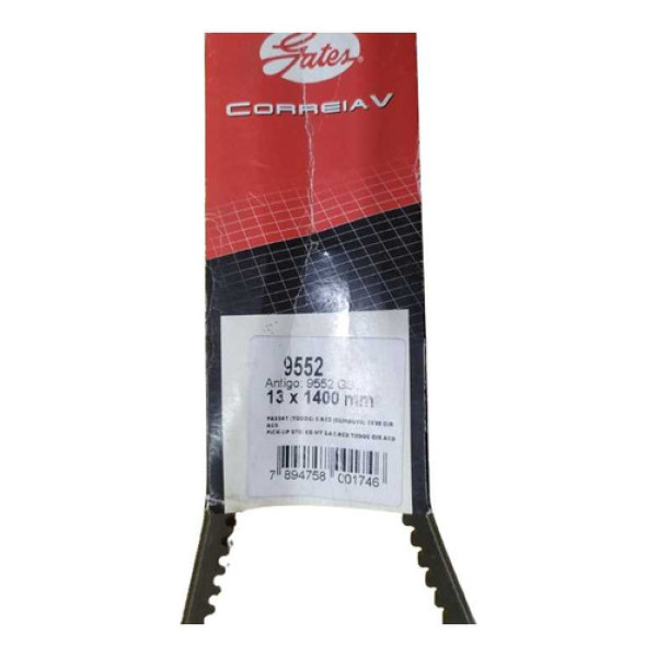 Correia Simples Alternador V Trator Ford Gates 13x1400 |