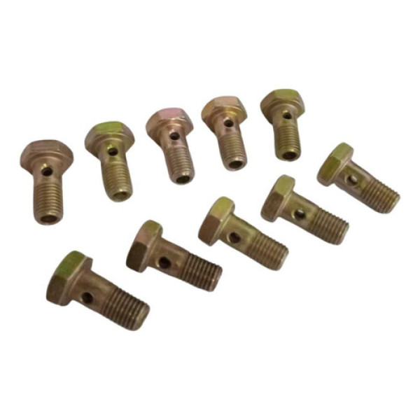  Kit 10 Parafusos Sx Oco 2 Furos Sae 1020 Rp M8x18 