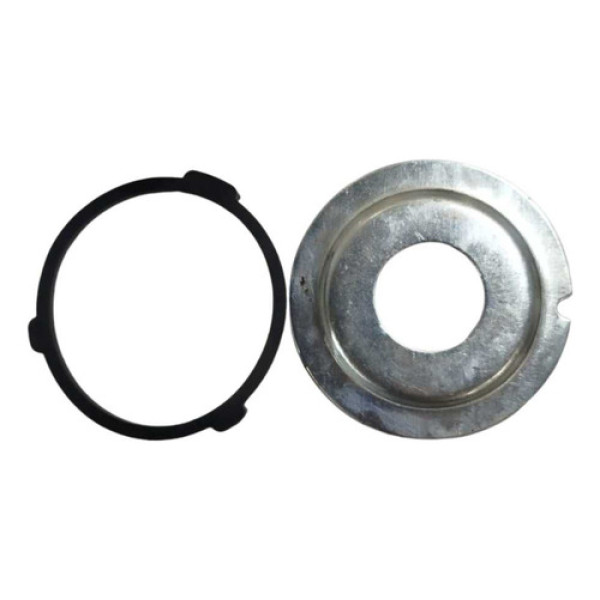 Tampa Engrenagem Planetária Unifap C/borracha 9,5cm  Cinza E Preto