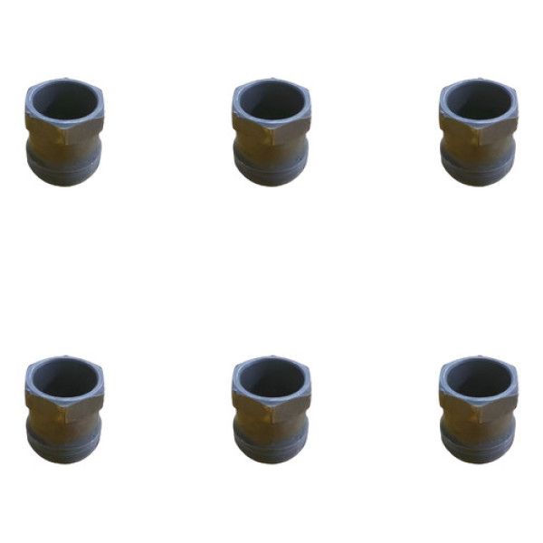 Kit C/ 6 Porcas Suporte Bico Injetor Om 364 366 Motor Mb709