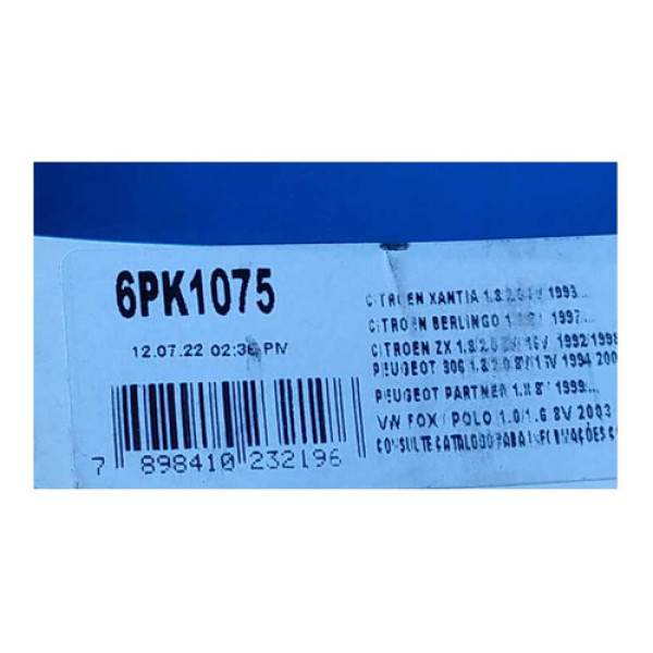 Correia Lisa Dayco 6pk1075 Poly-v Belt