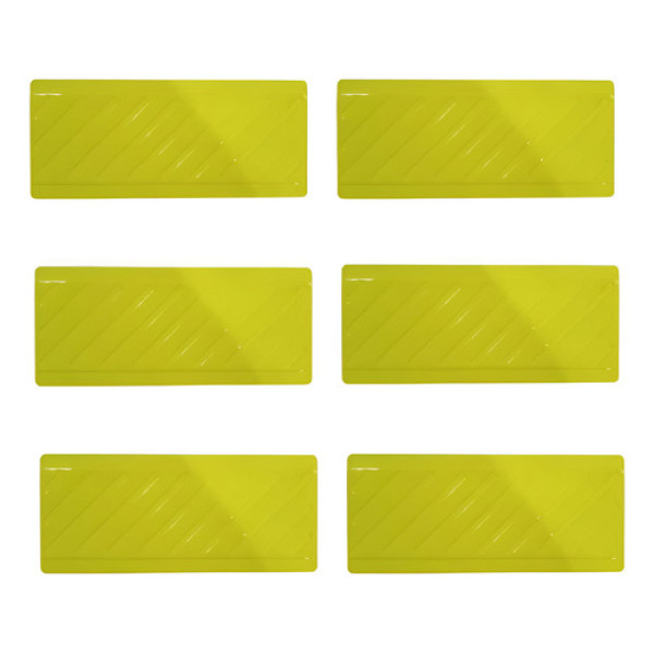 Kit 6 Adesivos Acessibilidade Amarelo Balaustre Onibus  