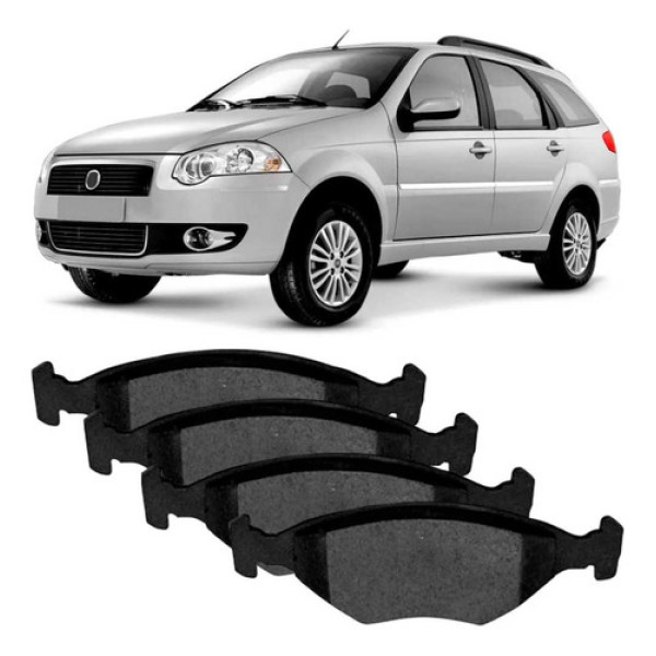 Kit Pastilha Freio Palio Siena 96 2017 Lonaflex P60 7084811