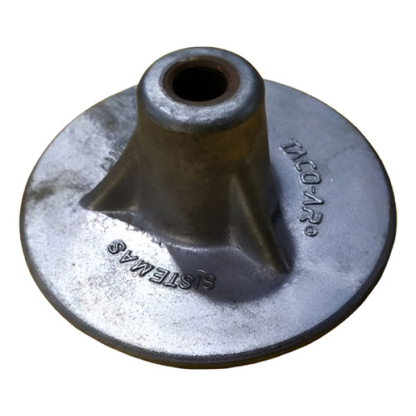 Suporte Flange Rodoar Disco Liso Taco-ar Cinza