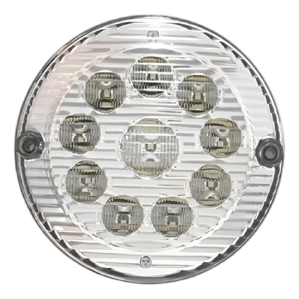 Lanterna Traseira Luz Ré Busscar 12v 808.301 Siló 96mm Ambos Lados Cristal