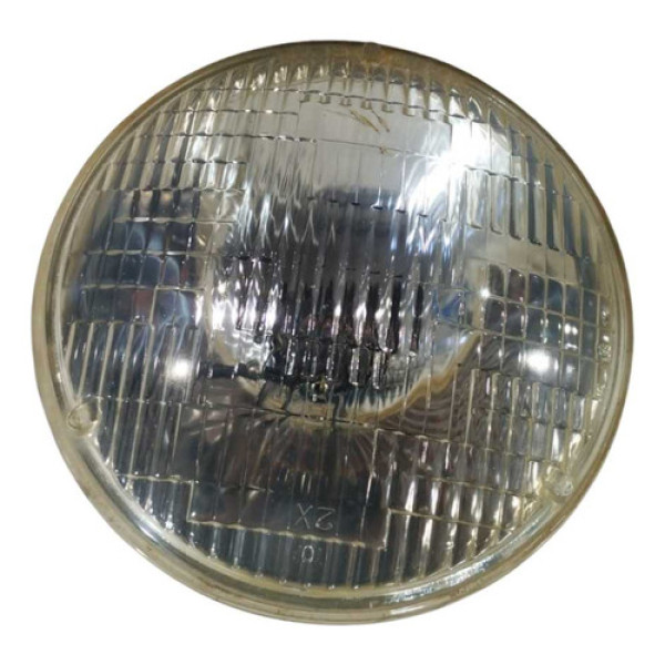 Farol Sealed Beam 180mm 12v 75/50w D10 68 79 85 Vidro 31648 Direito/passageiro