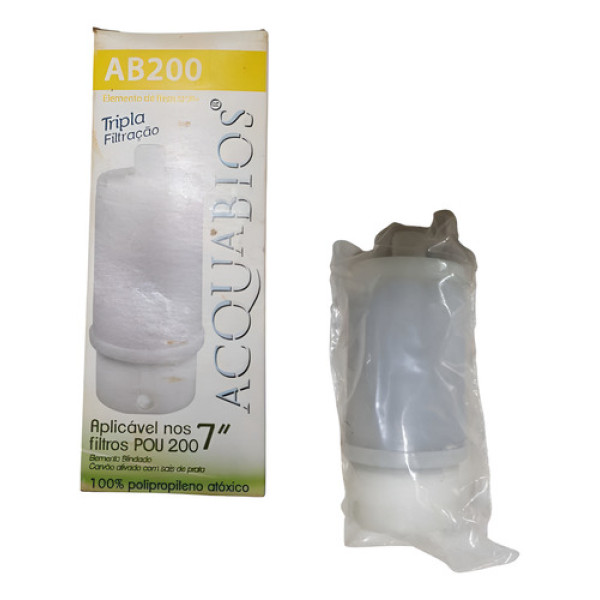 Refil Filtro  Água Com Carvão Ativado 7  Acquabio Ab200