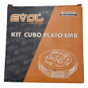 Kit Cubo Plato Embreagem Titan 150 Fan 125 Mh0004 Sem Cor