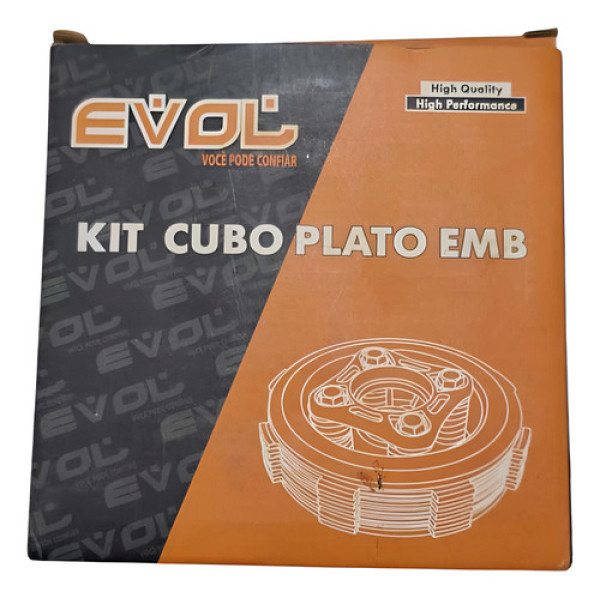 Kit Cubo Plato Embreagem Titan 150 Fan 125 Mh0004 Sem Cor