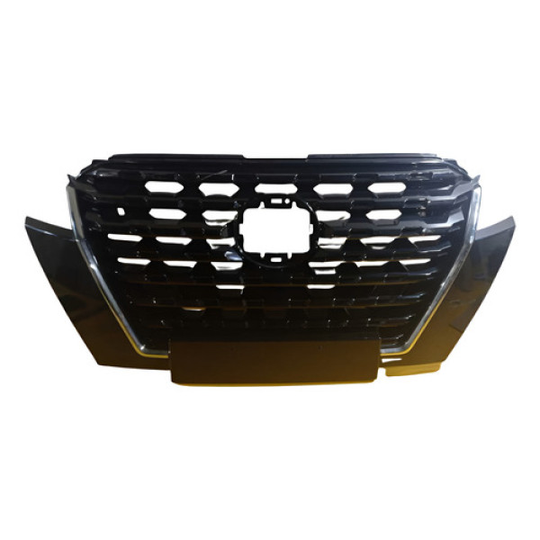 Moldura Grade Frontal Direita Nissan Kicks 21 A 24 Ci186418d Preto Direito