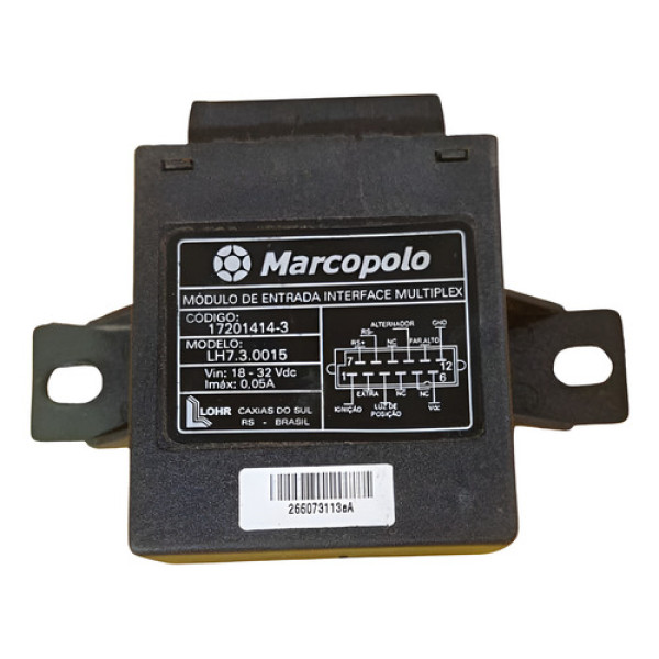Módulo Entrada Interface Multiplex Marcopolo 17201414-3