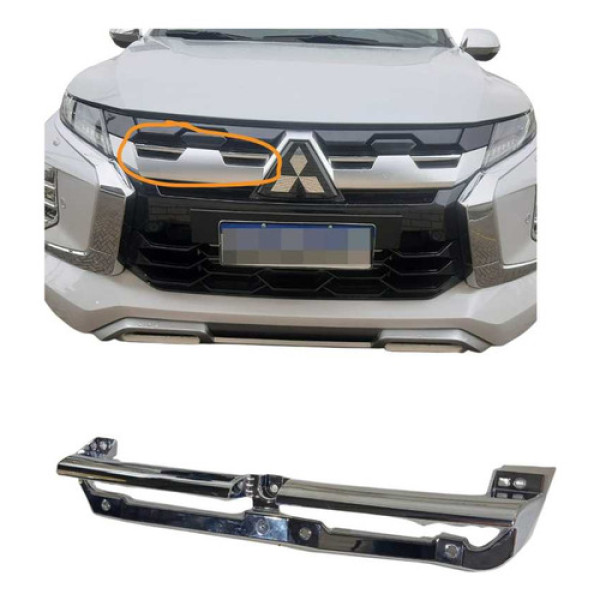 Aplique Friso Cromado Le Grade Pajero Sport Legend Black 25 Cromado