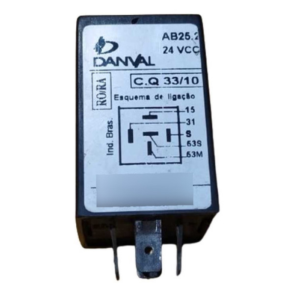  Relê Temporizador De Parada Danval 24v  Ab28p5c 
