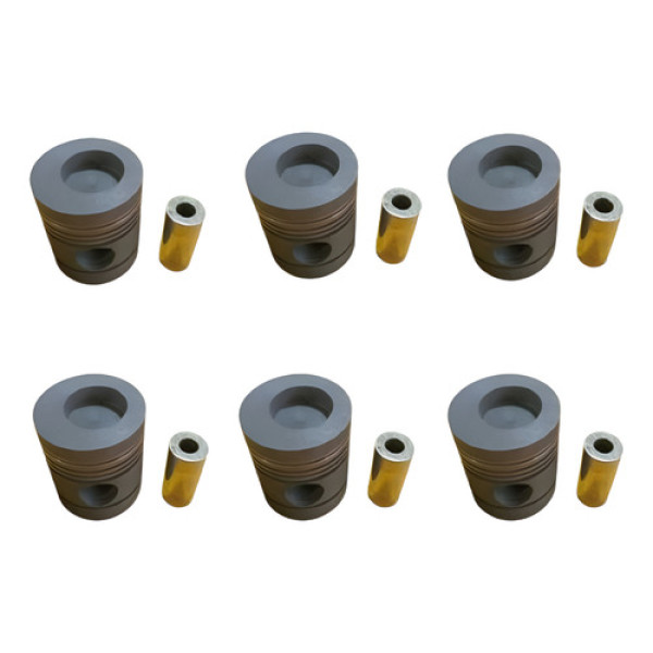 Jogo  6 Pistao Motor Om 352 Om 314 5 Canaleta Mahle