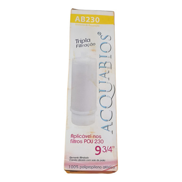 Refil Filtro Água Carvão Ativado 9 3/4\' Acquabio Ab230
