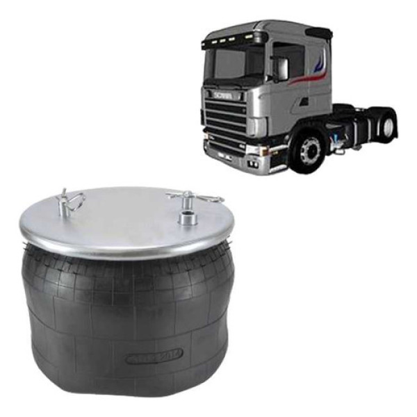 Bolsa Pneumática Suspensão Diant. Eixo Scania K-124