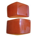  Par Lente Traseira  Onibus Thamco Aguia  E/d Estreita Laranja