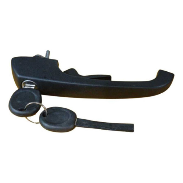 Maçaneta Externa Dianteira C/ Chave  Kombi 75 A 13 20451 Preta Dianteira
