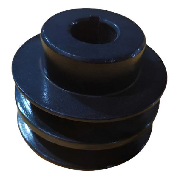 Polia De Ferro Motor 2 Canais Correia Furo 19,05mm