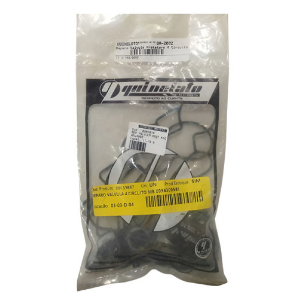 Reparo Valvula 4 Circuito Quinelato Mb 0034309581
