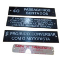 Conjunto Placas De Informação Diplomata Nielson