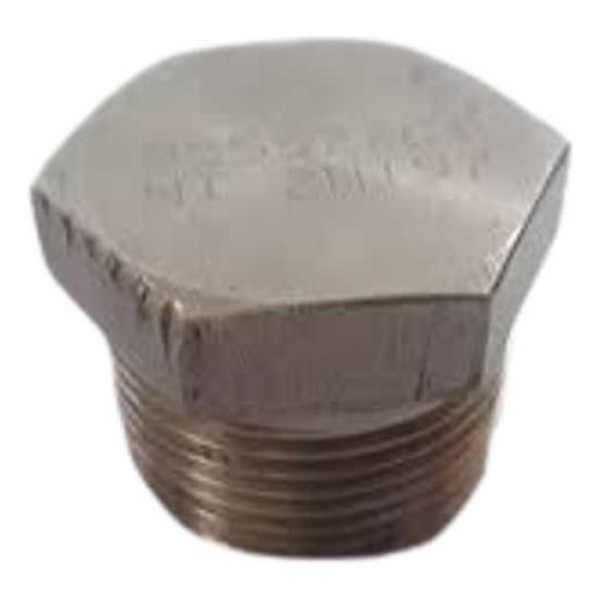 Tampão - Bujão 1polegada Cabeça Sextavada Aço Inox - Npt