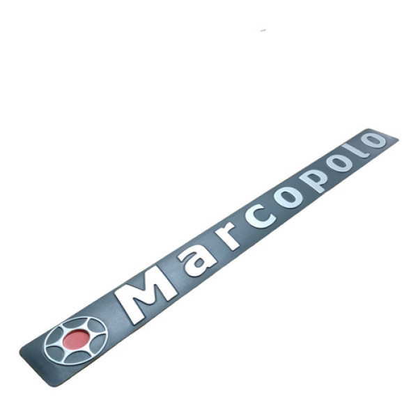 Emblema Traseiro Interno Marcopolo C/ Logotipo  45,2x4,6 Cm